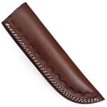 Ottoza TOP Grain Leather Knife Sheaths for Fixed Blade Knives, Leather Knife Sheath for Belt, Leather Knife Holster Belt Knife Holder, Vertical Knife Sheath for Belt No:111