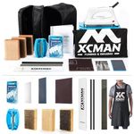 XCMAN Complete Ski Snowboard Tuning and Waxing Kit with Waxing Iron, Ski Wax, Waxing Brush，Edge Tuner，Waxing Scraper，PTEX