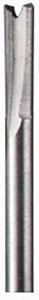 Dremel 650 Fräser (HSS) (Zubehör für Multifunktionswerkzeug, HSS-Fräser 3,2mm zum Gravieren, Schnitzen und Fräsen in Holz, Laminate, Kunstoffe, Plexiglass, Gummi, Spanplatten u.v.m.)