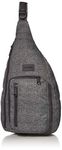 Vera Bradley Women's Recycled Lighten Up Reactive Sling Backpack, Gray Heather, One Size