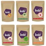 KOH Rainbow Pack Of 6 - All Powders (Beetroot, Carrot, Tomato, Spinach, Moringa & Turmeric) | Superfood Blend For Smoothies, Juices, Weight Loss, Skin Care, Detox & Immune Support For Men & Women