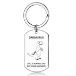 Dad Keychain Dadsaurus Funny Birthday Gifts From Daughter SonsCute Present for Men Dad Gifts Keyring Fathers Day for Daddy