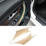 TTCR-II 2PCS Door Handle Covers Compatible with BMW 3 Series 4 Series F30/F31/F34/F80 320i,328i,330i,335i & F32/F33/F36 428i,435i,Driver Side and Front Row Passenger Door Pull Handle Covers (Beige)