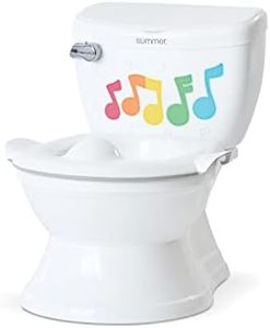 Summer My Size Potty Lights and Songs Transitions, White – Realistic Potty Training Toilet with Interactive Handle that Plays Music for Kids, Removable Potty Topper/Pot, Wipe Compartment, Splash Guard