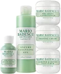 Mario Badescu Men Grooming Basics 5 Piece-kit, Skin Care Gift Set for Men, with Pre Shave Conditioner, Shaving Cream, Almond & Honey Face Scrub, After Shave Lotion, and Enzyme Cleansing Gel