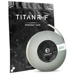 Mission Darkness TitanRF Faraday Tape - High-Shielding Conductive Adhesive Tape // Used to Connect TitanRF Fabric Sheets or Seal RF Enclosures // 1 inch W x 164 feet L (2.54cm x 50m)