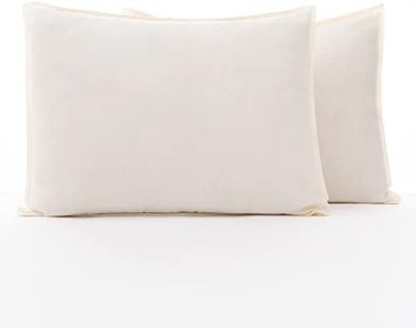 Muslin Baby Toddler Pillowcase, Set of 2, 36x48 cm, 100% Cotton, Super Soft, Envelope Closure Travel Pillow Case Cover for Gils and Boys (Cream)