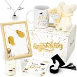 GiftAmaz 2024 Graduation Gifts Set for Her Women, Congrats Grad Gift Set Include Coffee Mug, Photo Frame, Necklace, Graduation Gift Birthday Box for Senior High School College Graduated Girls