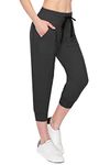 ALWAYS Cargo Jogger Pants for Women - Super Soft Casual Lounge Sweatpants, Black, Small