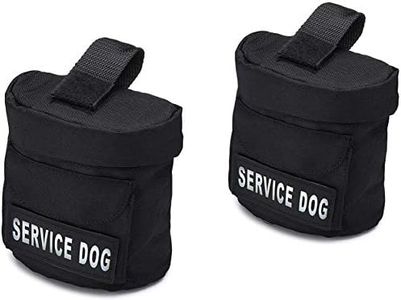 Industrial Puppy Service Dog Vest Harness Saddle Bags with Service Dog Patches - SD Backpack with Patch - Quality Back Pack Pouch with Pockets - Saddlebag for Service Dogs Vests (Service Dog)