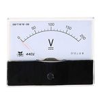 uxcell Analog Panel Voltmeter Volt Meter DC 0-200V Measuring Range 44C2