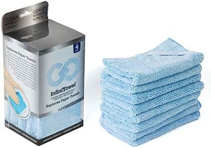 InfiniTowel Revolutionary Eco Fiber Towel That Replaces Paper Rolls for Everyday Use, 4 Pack, Blue, 4 Count