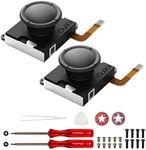 AKNES Gulikit Hall Sensing Joystick Replacement for JoyCon, Right and Left Joy Con Controller Replacement Thumb Stick Accessories Repair Kit for Switch OLED/Switch/Switch Lite, No Drift (1 Pair)