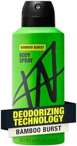 Jake Paul NEW Bamboo Burst Body Spray for Men By W, Odor Blocking Body Deodorant, Long Lasting Protection, 3.4 fl oz