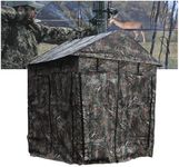 Chew King Hunting Blind 360 Degree See Through Fabric, Heavy Duty Metal Frame Deer Hunting Blinds