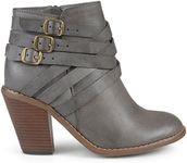 Brinley Co Women's Buckle Ankle Boo