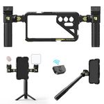 Freewell Multifunctional Smartphone Tool-Free Genius Rig Cage – Quick Installation, Tripod and Monopod Handles, Bluetooth Remote for Samsung S24 Ultra