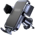 Giftorld Car Air Vent Phone Mount,Metal Steel Hook,Ultra Stable & Secure,Easy Operation,360°Rotation,Case Friendly,Compatible For All iphone Series And Other 4-7 Inches Cellphone.