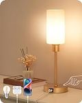 EDISHINE 19" Glass Table Lamp with 