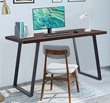 47'' Computer Desk,Simple Study Table, Modern Writing Desk, Industrial Office Desk, Sturdy Laptop Table for Home Office, Brown