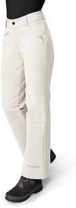 Free Country Women's Ski Snow Regular Size Pants Insulated Water and Wind Resistant with Zip Pockets Snow Regular Snowboard Winter-Chill Off-Oyster-Size L