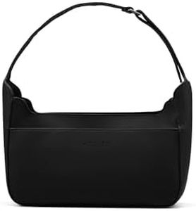 Ayla & Co Stroller Caddy - Vegan Leather, Fits All Strollers, 7 Pockets, Drink Holder, Key Leash, Magnetic Closures, Converts to Handbag, Easy-to-Clean - Black