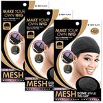 (3 Pack) Qfitt Mesh Dome Style Wig 