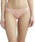 Jockey Women's Low-Waist Ultra-Soft Bikini Panties with Outer Elastic 1803_Candlelight Peach_L