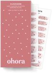 ohora Semi Cured Gel Nail Strips (N Love Bomb) - Works with Any Nail Lamps, Salon-Quality, Long Lasting, Easy to Apply & Remove - Includes 2 Prep Pads, Nail File & Wooden Stick