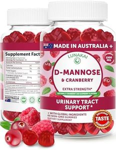 Lunakai Cranberry Supplement Gummies for Women – 1500mg High-Potency Formula with D-Mannose – Urinary Tract & Immune Support – Made in Australia – 60ct