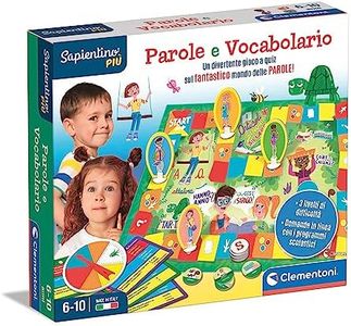 Clementoni - 16595 - Sapientino Più - Vocabolario Divertente - Gioco Da Tavolo Educativo Per Bambini Dai 6 Anni Per Sviluppare Lessico E Apprendere Nuove Parole (Gioco In Italiano), Made In Italy