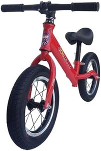 GOCART WITH G LOGO Lightweight Pedal Free Adjustable Seat Spokes Wheel Balance Bmx Bike Bicycle For Girls And Boys (Red, Black), Rigid