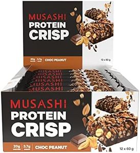 Musashi Crisp Chocolate Peanut Protein Bar 60 g, 12 Pack