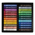 Mungyo Gallery Artists' Soft Oil Pastels-24 Colors,Multicolor