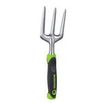 WORKPRO W153005 Garden and Flowerbed Hand Fork, Heavy Duty Cast-Aluminum Construction with Ergonomic and User-Friendly Non-Slip Design Handle (1 Piece)