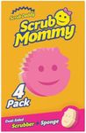 Scrub Daddy Scrub Mommy Assorted 4 Pack, Dual Sided Scrubbing Sponge, Alternative to Non Scratch Scourers, Cleaning Sponges for Washing Up, Dish Scrubber, as used by Mrs Hinch, FlexTexture Firm & Soft