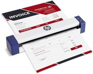 HP PS100W Portable Document Scanner | Compact, Portable, Wireless, 1-Sided Simplex Digital Scanner for Home & Office | Rechargeable, USB & Wi-Fi Direct, Compatible with Mac & Windows PC and Laptop