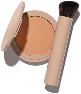 No Makeup Makeup Foundation + Brush Duo, Cream-Balm Formula Conceals, Corrects and Camouflages with Skin-Tone Adaptive Flexshade Technology, Buildable, Long-Lasting, Cruelty-Free, Vegan, Light Medium