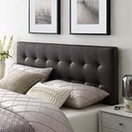 Modway Lily Queen Vinyl Headboard, Brown