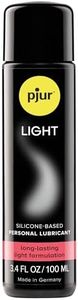 Pjur Light Concentrated Silicone Personal Lubricant Less Viscous Formula for More Skin-to-Skin Contact Lube for Sex & Massage | 3.4 fl oz/100ml