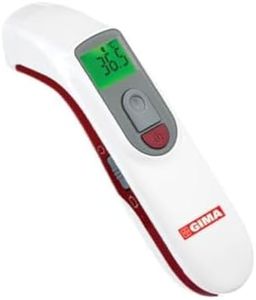 Gima - Termometro Multifunzione A Infrarossi A Distanza Per Persone E Oggetti, Risposta In 1S, Senza Contatto, Schermo Con 3 Colori In Base Alla Temperatura, Allarme, Lingue Gb,Fr,It,Es, 25582
