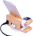 AICase Bamboo Wood USB Charging Sta