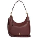 COACH Unisex's Jules Hobo Shoulder, Wine Multi