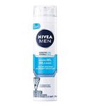 NIVEA Men Sensitive Skin Cooling Shaving Gel (200mL), Shaving Gel for Sensitive Skin, Allows for a Close Razor Shave and Leaves a Soothing, Cool Sensation