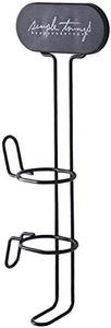 harayaa Hair Curling Iron Holder Wall Mounted Self Adhesive, Hair Straighteners Rack Bathroom Curling Wands Flat Irons Organizer - Black