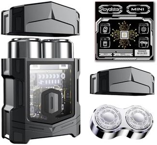 Mini Portable Electric Razor for Men, IP6X Waterproof Wet & Dry Shaver with Smart Display, Rechargeable Cordless Rotary Shaver for Travel, Car, Office – Ideal Gift for Father and Friends