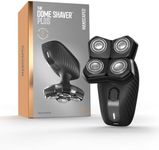 MANSCAPED® The Dome Shaver™ Plus Men’s Head Shaver – Four Double-Track Rotary Blades with SkinSafe® & FlexAdjust Technology, Waterproof, USB-C Charging, Magnetic Detachable Blade Pad, Travel Lock