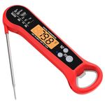 Instant Read Meat Thermometer for Grill and Cooking, Fast and Accurate Digital Food Thermometer with Backlit bi-fold