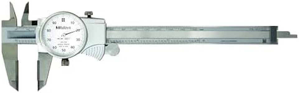 Mitutoyo 505-738 D6 inch TXWW Dial Caliper, ID, OD Carbide, 0.1 inch /Rev, 0 inch -6 inch .001 inch 6 to 7.9 Inches
