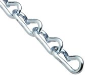 CAMPBELL AW0801027 Low Carbon Steel Single Jack Chain on Reel, Zinc Plated, 10 Trade, 0.14-Inch Diameter, 100-Feet Length, 43-Pound Load Capacity